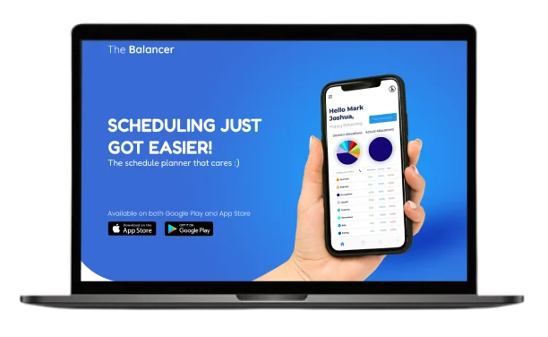 image of balancer app on laptop