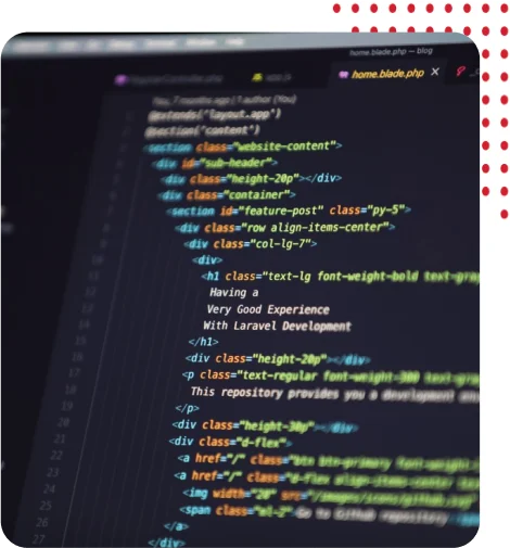 web development code image